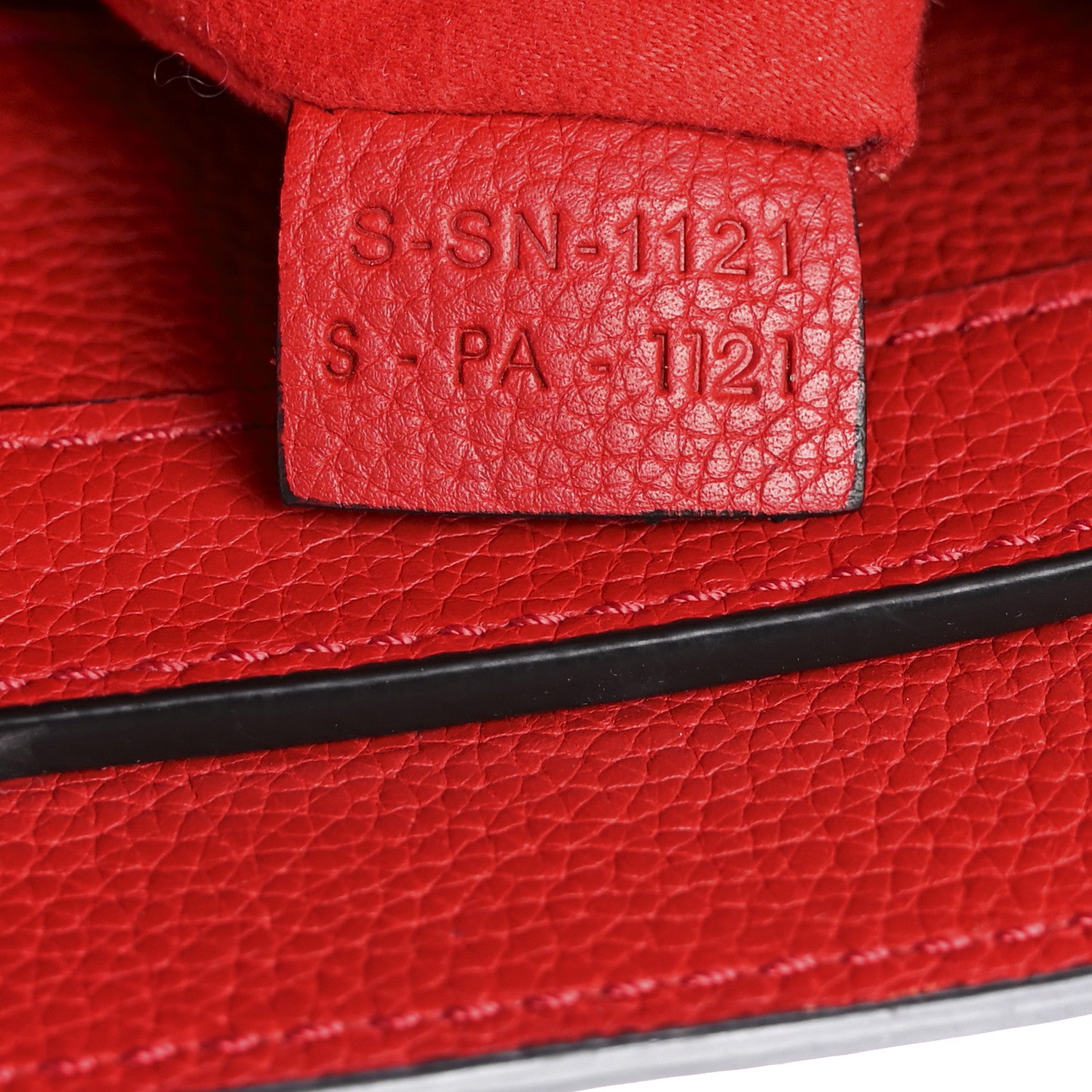 Celine Drummed Calfskin Micro Luggage Red 7 of 12