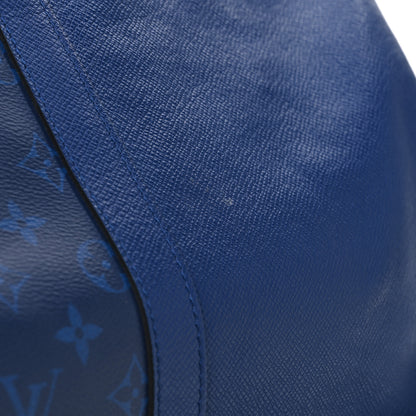 Louis Vuitton Taiga Monogram Eclipse Keepall Bandouliere 50 Pacific Blue 10 of 10