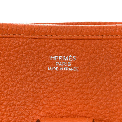 Hermes Taurillon Clemence Evelyne III GM Orange 6 of 15
