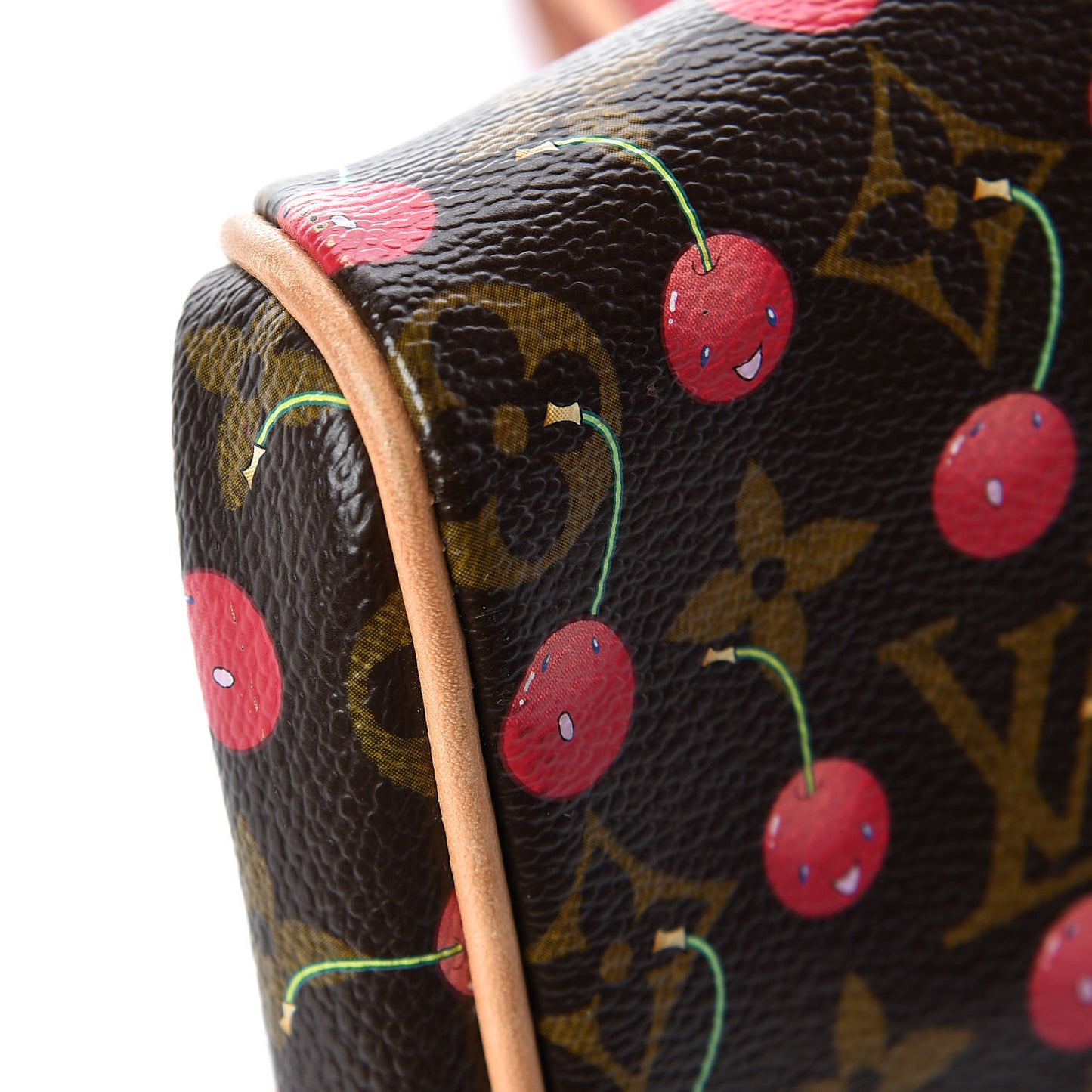 Monogram Cerises Lizard Sac Fermoir GM