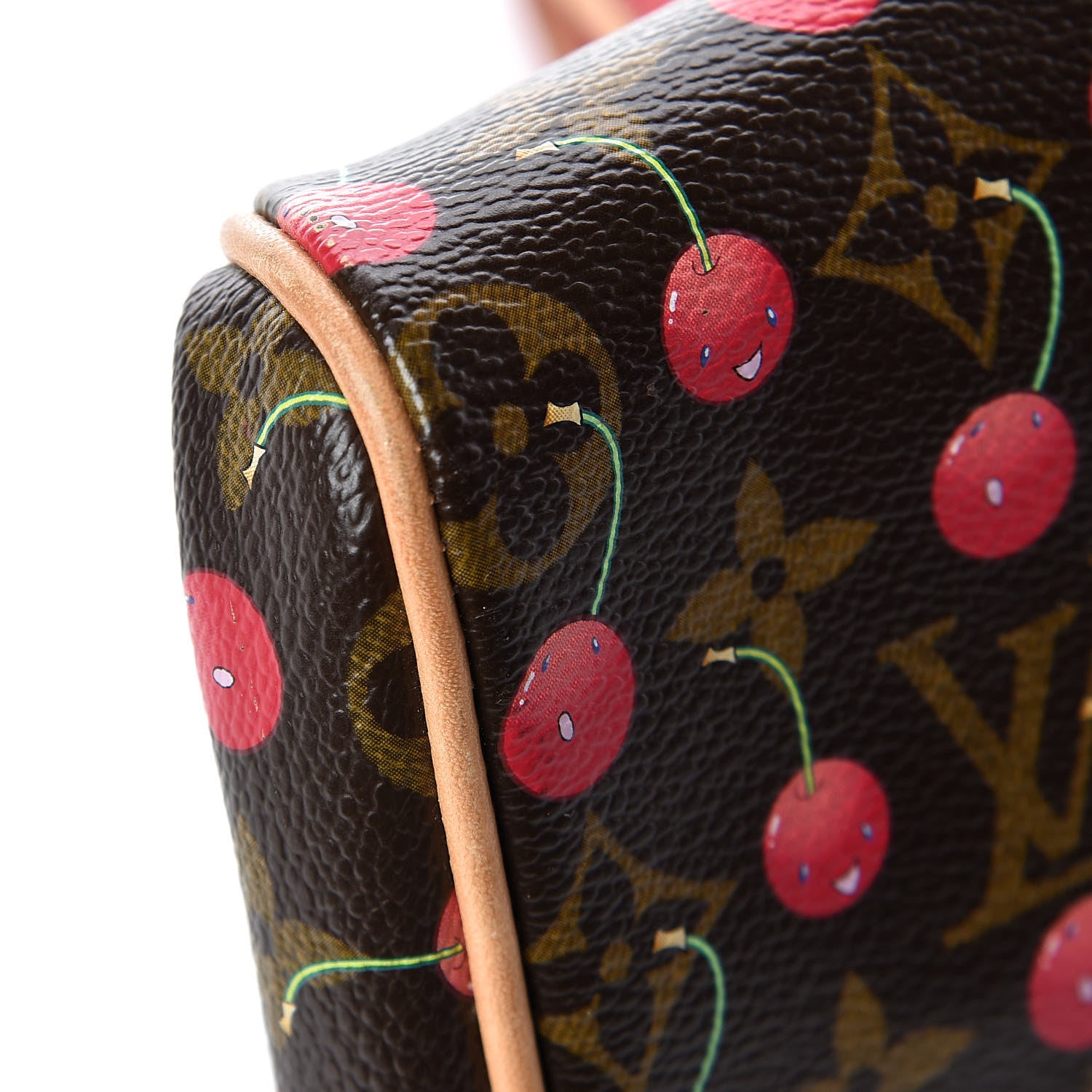 Louis Vuitton Monogram Cerises Lizard Sac Fermoir GM 11 of 14
