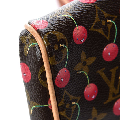 Louis Vuitton Monogram Cerises Lizard Sac Fermoir GM 11 of 14