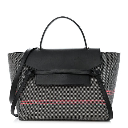 Celine Cotton Canvas Calfskin Mini Belt Bag Black 1 of 13