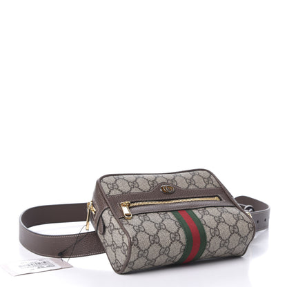 Gucci GG Supreme Monogram Web Small Ophidia Belt Bag 95 38 Dark Brown 4 of 9