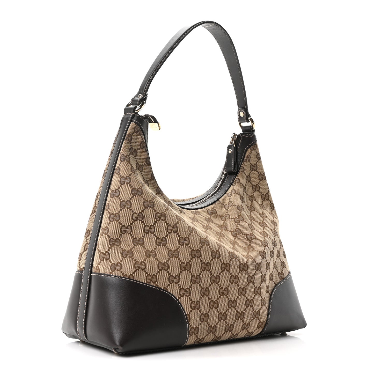 Monogram Medium Lovely Heart Hobo Brown