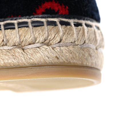 Gucci Terry Cloth GG Monogram Espadrilles 36 Blue Red 12 of 13