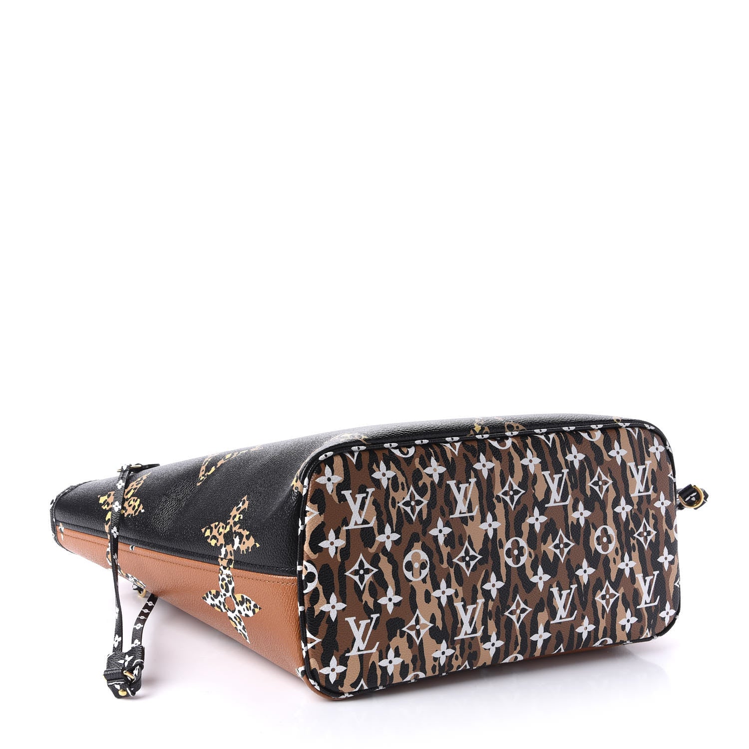 Louis Vuitton Monogram Giant Jungle Neverfull MM Black 5 of 11