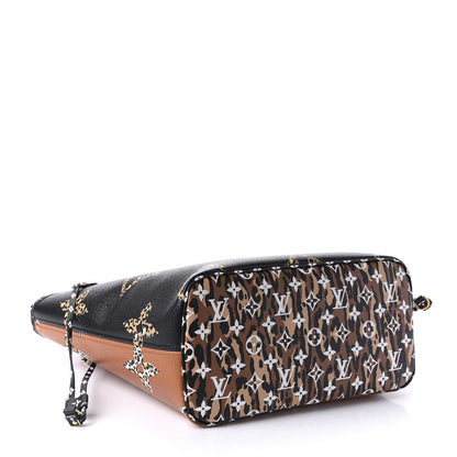 Louis Vuitton Monogram Giant Jungle Neverfull MM Black 5 of 11