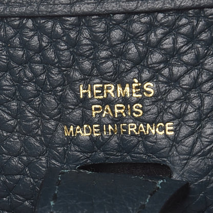 Hermes Taurillon Clemence Evelyne TPM Vert Cypress 6 of 9