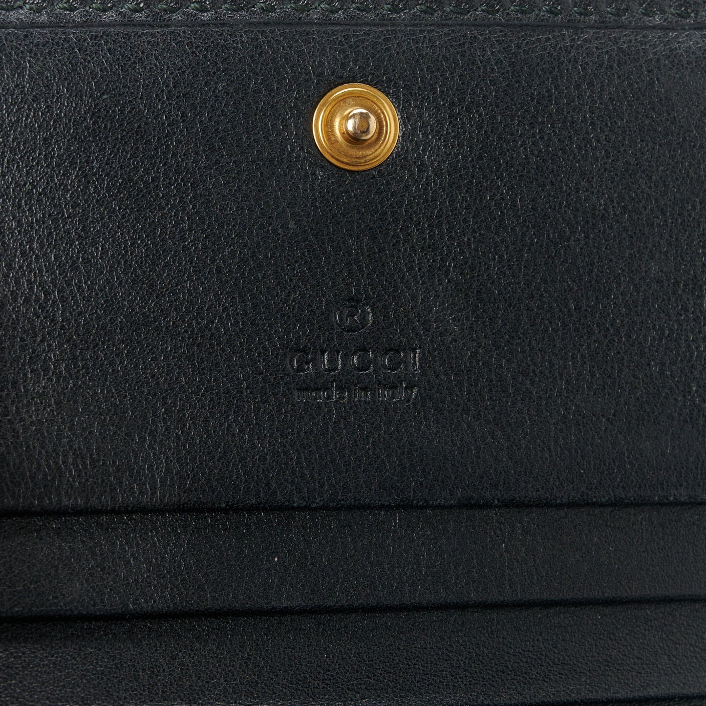 Calfskin Matelasse GG Marmont Card Case Black