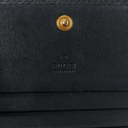 Gucci Calfskin Matelasse GG Marmont Card Case Black 7 of 10