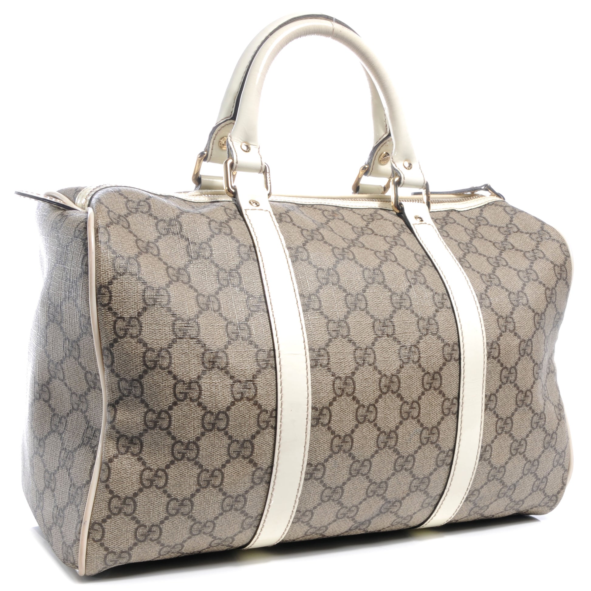 Gucci Coated Canvas Medium Joy Boston Off White 3 of 7