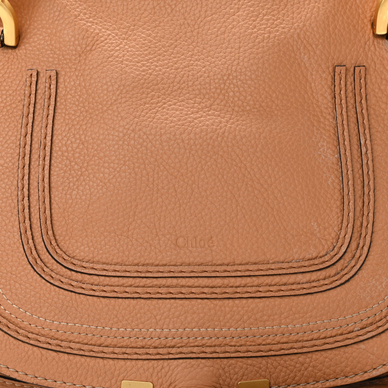 Chloe Calfskin Medium Marcie Satchel Light Tan 7 of 9