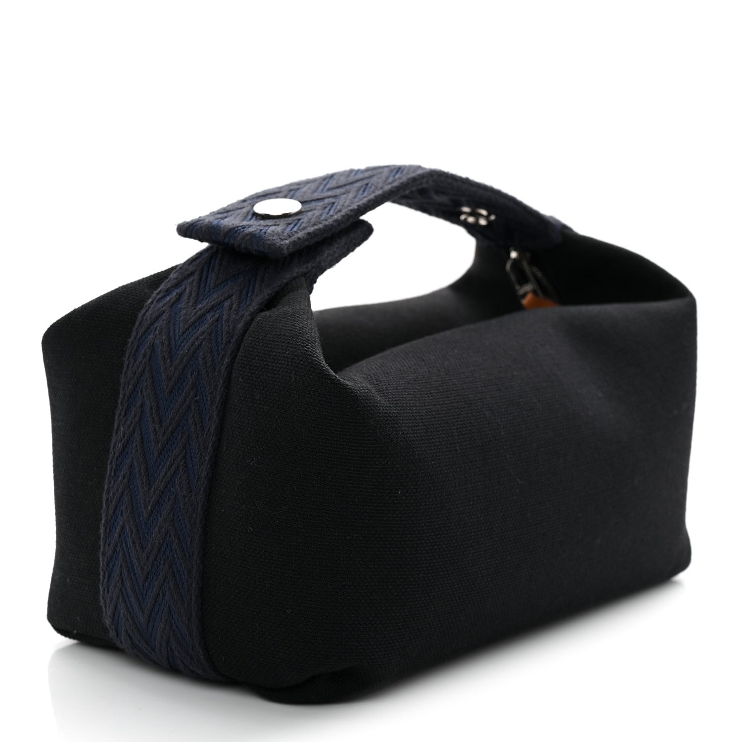 Hermes Canvas Small Bride-A-Brac Pouch Black Bleu Nuit 3 of 9