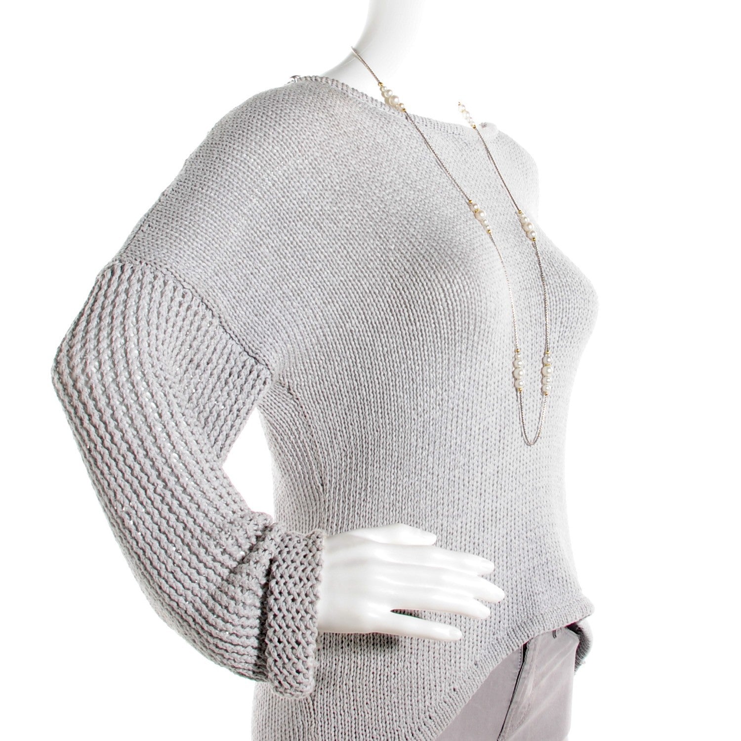 David Yurman Sterling Silver 18K Yellow Gold Pearl 10mm Box Chain Necklace 2 of 4