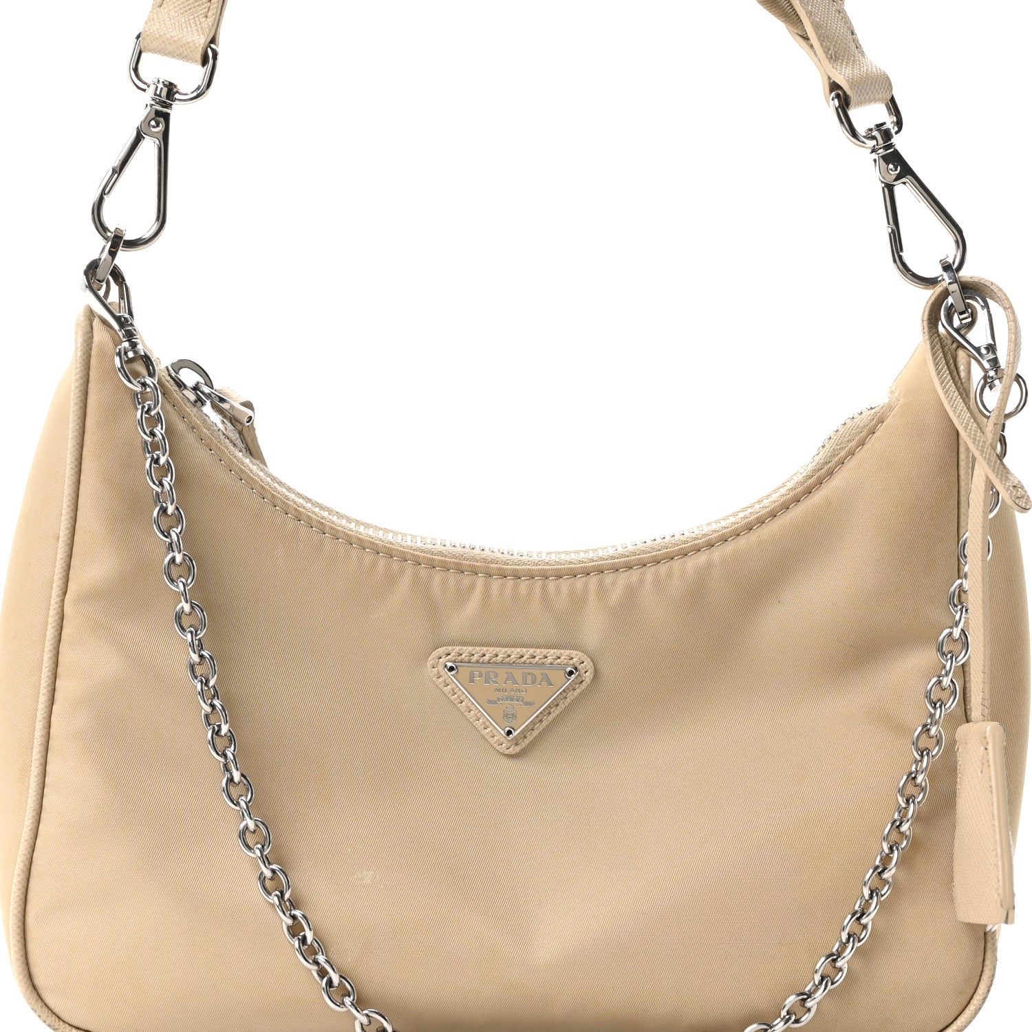 Prada Re-Nylon Saffiano Re-Edition 2005 Shoulder Bag Deserto 8 of 11