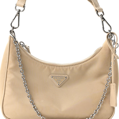 Prada Re-Nylon Saffiano Re-Edition 2005 Shoulder Bag Deserto 8 of 11