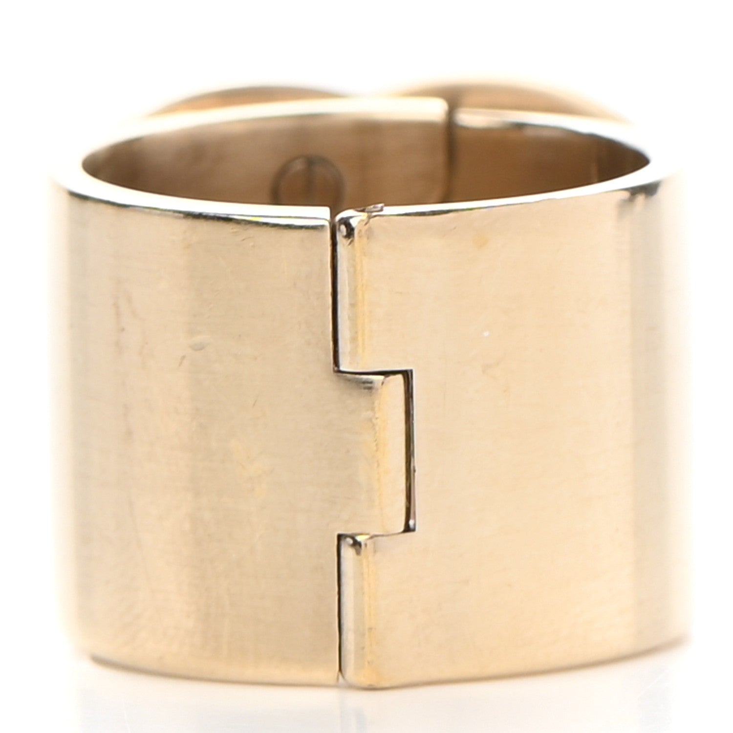 Chanel Metal CC Ring 54 7 Gold 3 of 4