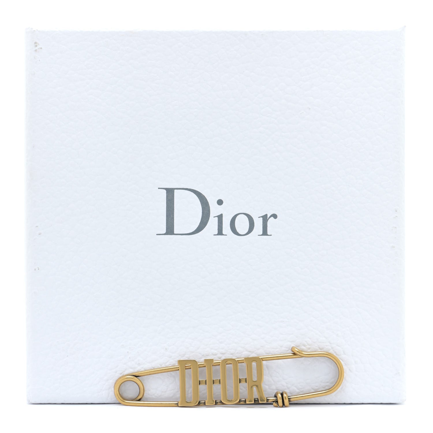 Christian Dior Logo Brooch Gold 4 of 4