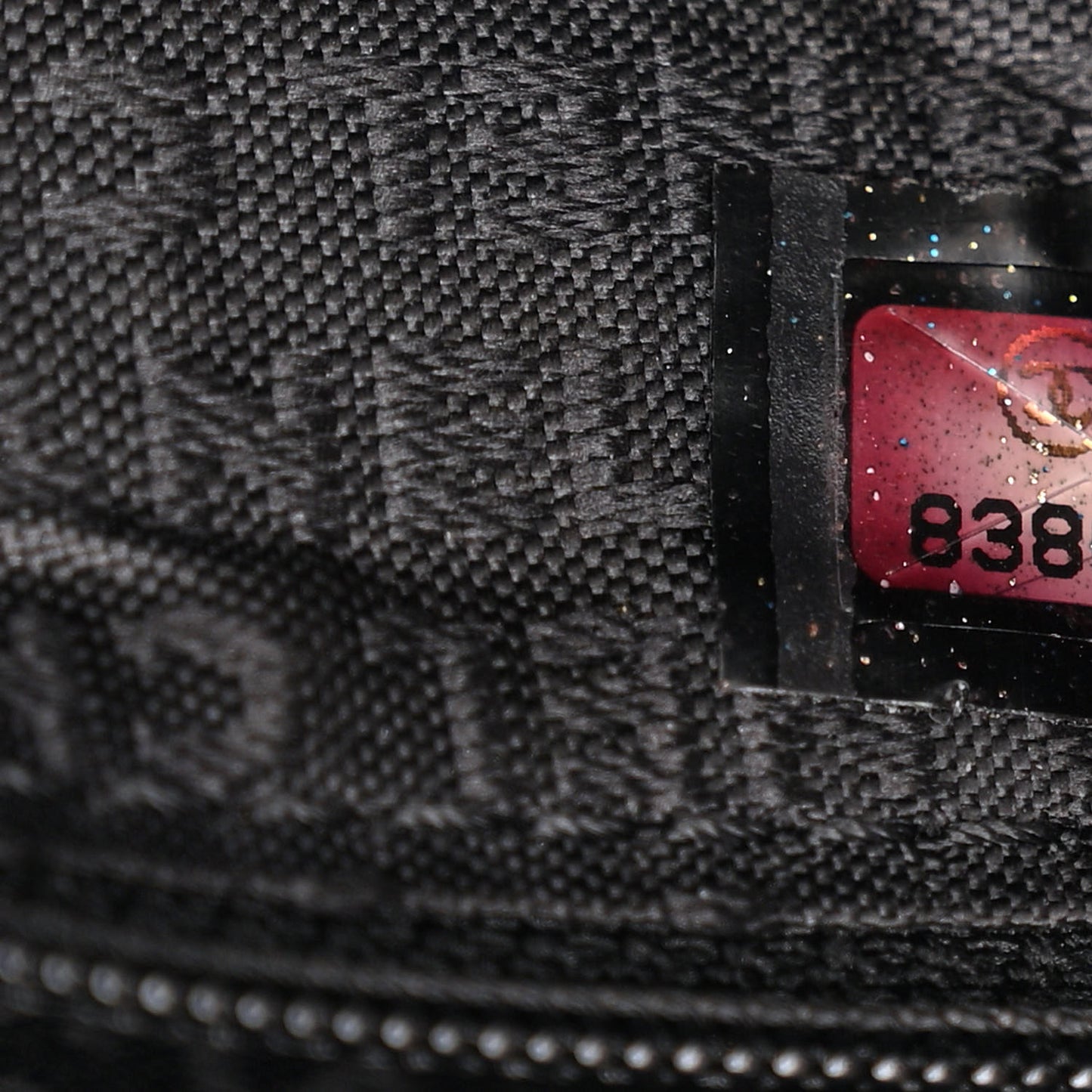 Calfskin Vertical Quilted Single Flap Black