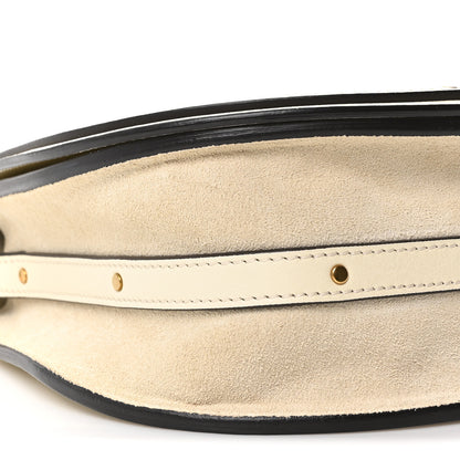 Chloe Calfskin Suede Medium Nile Bracelet Bag Off White 9 of 10
