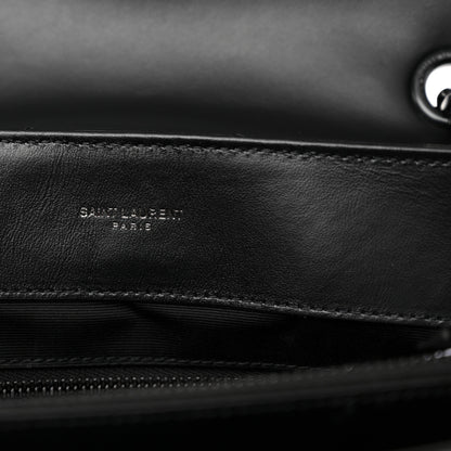 Saint Laurent Calfskin Y Quilted Monogram Monochrome Medium Loulou Chain Satchel Black 11 of 11