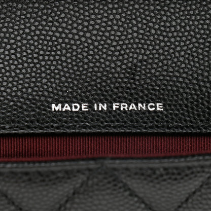 Chanel Caviar Quilted Glasses Case With Chain Black 7 of 10