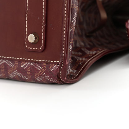 Goyard Goyardine Marquises Tote Burgundy 23 of 24