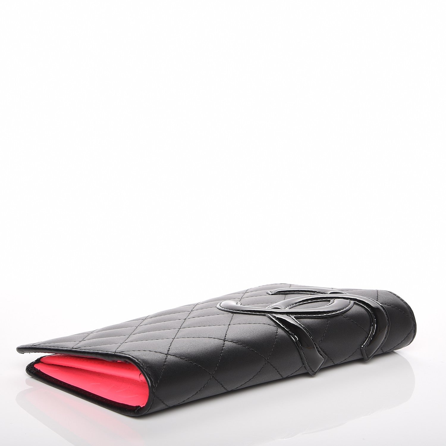 Chanel Calfskin Quilted Cambon Yen Wallet Black 4 of 8