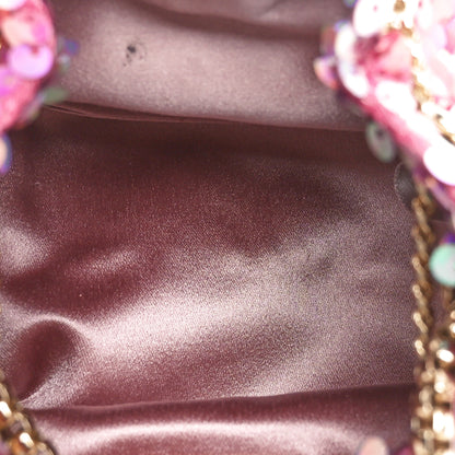Jimmy Choo Sequin Paillettes Micro Bon Bon Bag Pink Multicolor 5 of 9