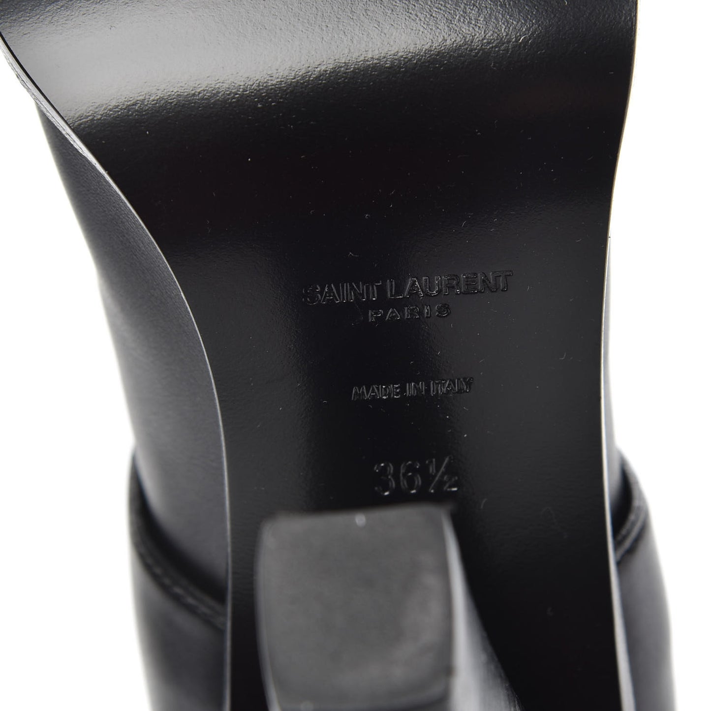 Seta Calfskin Knee High Boot 36.5 Black