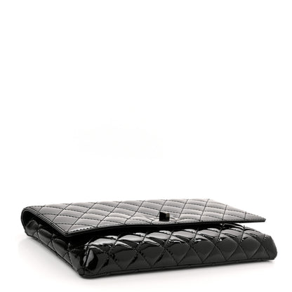 Chanel Patent Calfskin Quilted Reissue 2.55 Clutch So Black 4 of 11