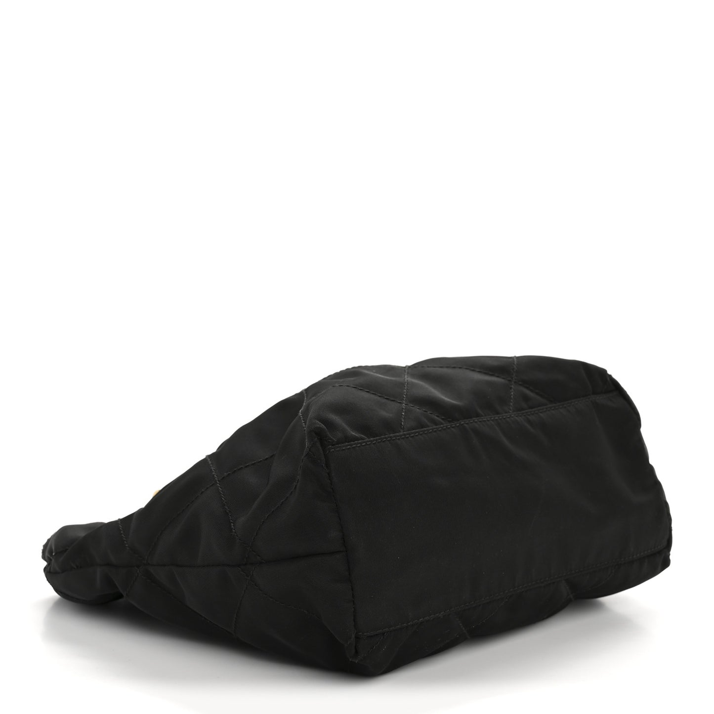 Tessuto Nylon Chain Shoulder Bag Black