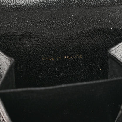 Chanel Goatskin Compact Double Sided Wallet Black 5 of 9