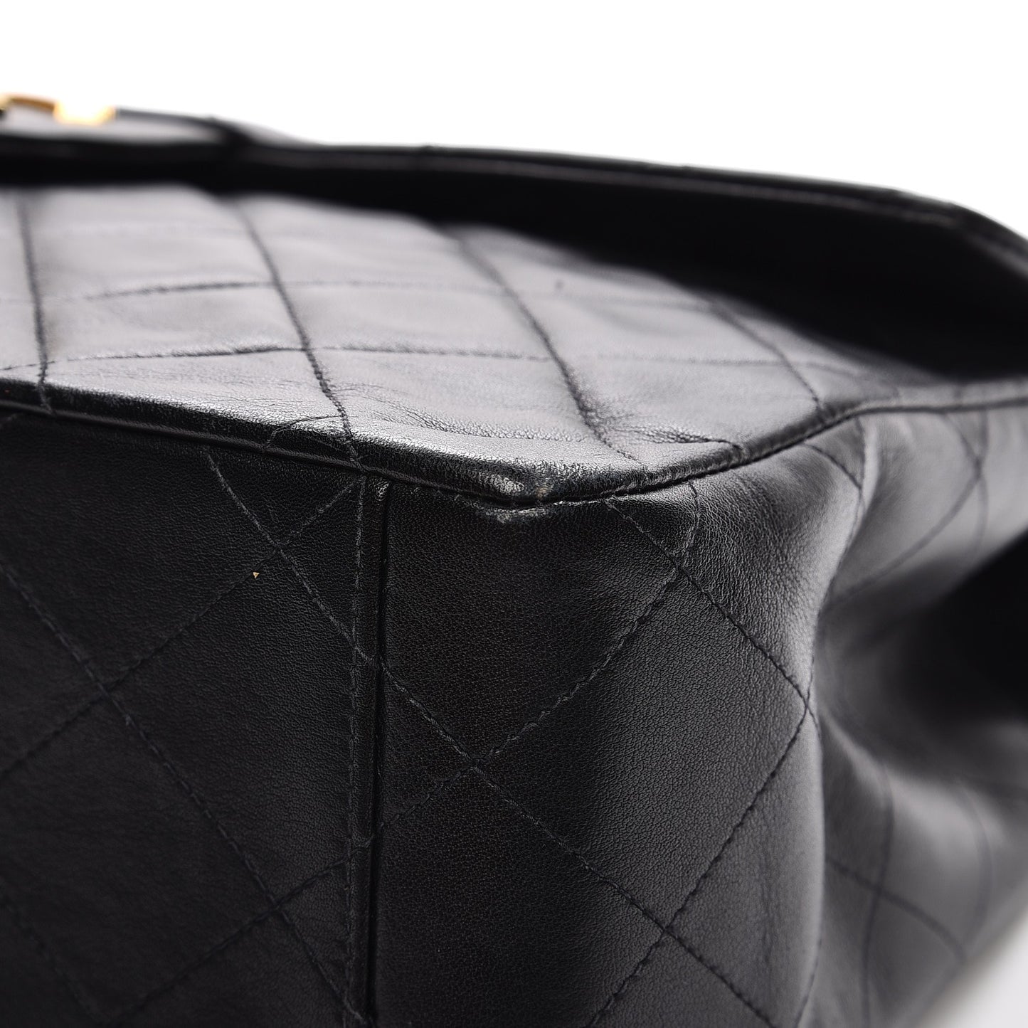 Lambskin XL Jumbo Flap Black