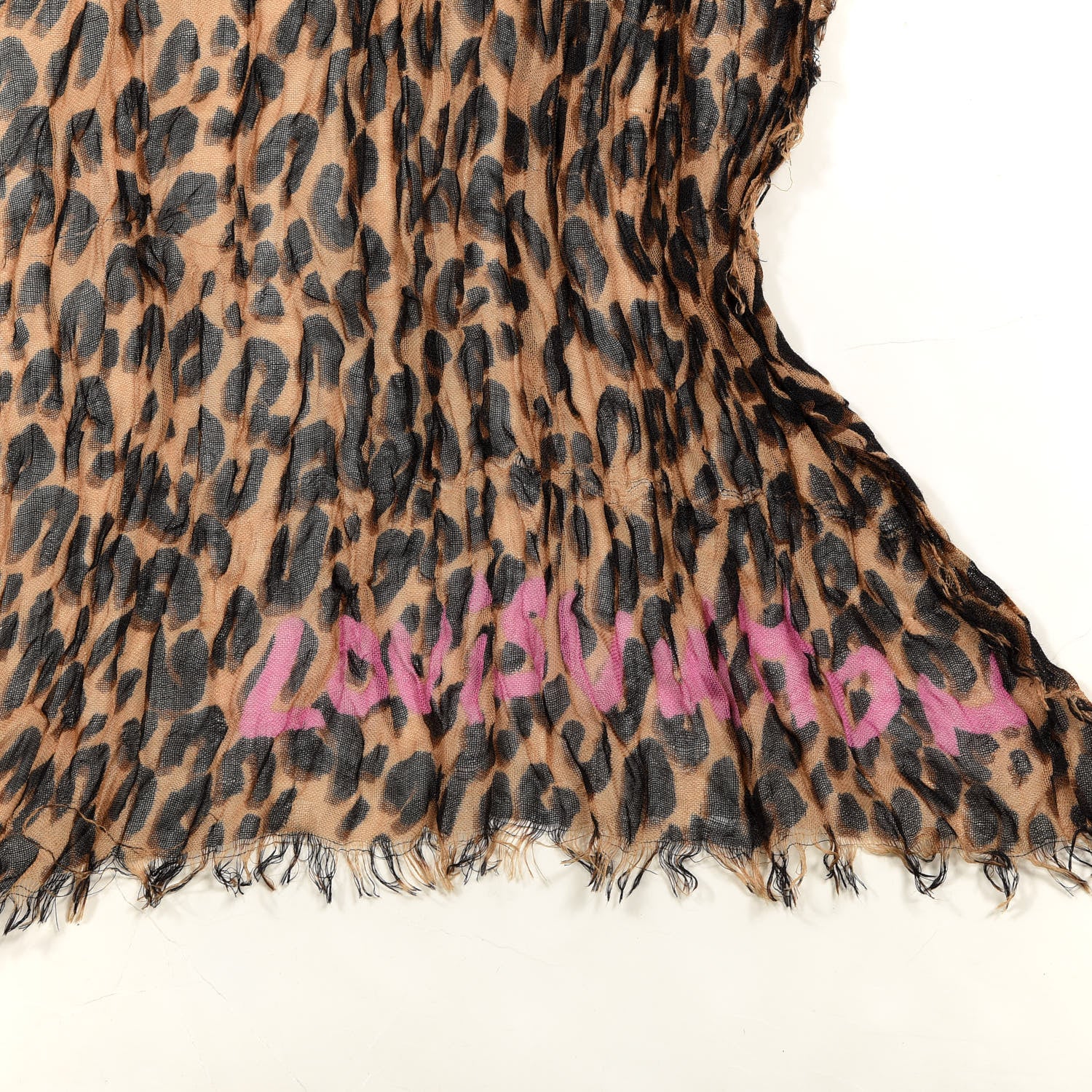 Louis Vuitton Cashmere Silk Leopard Etole Stole Marron 2 of 5