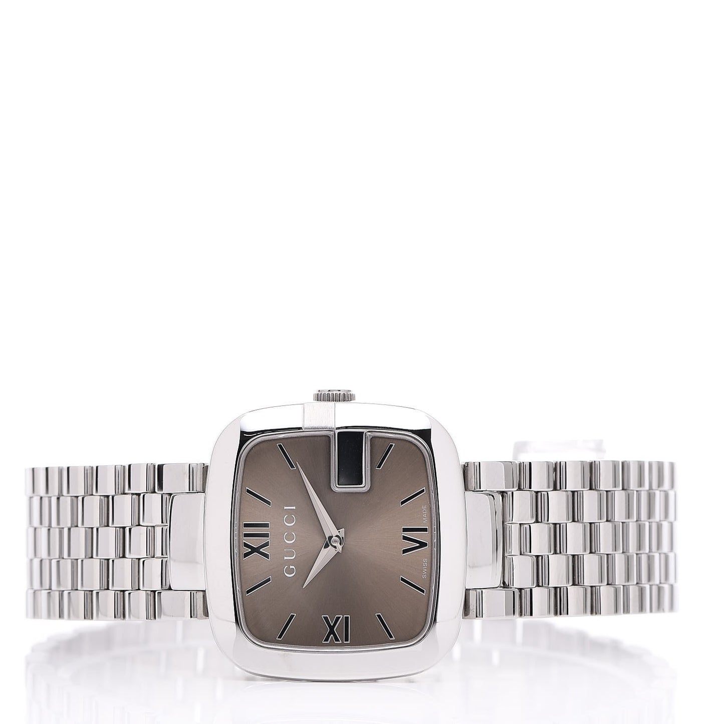 Stainless Steel 32mm G-Gucci Quartz Watch Brown