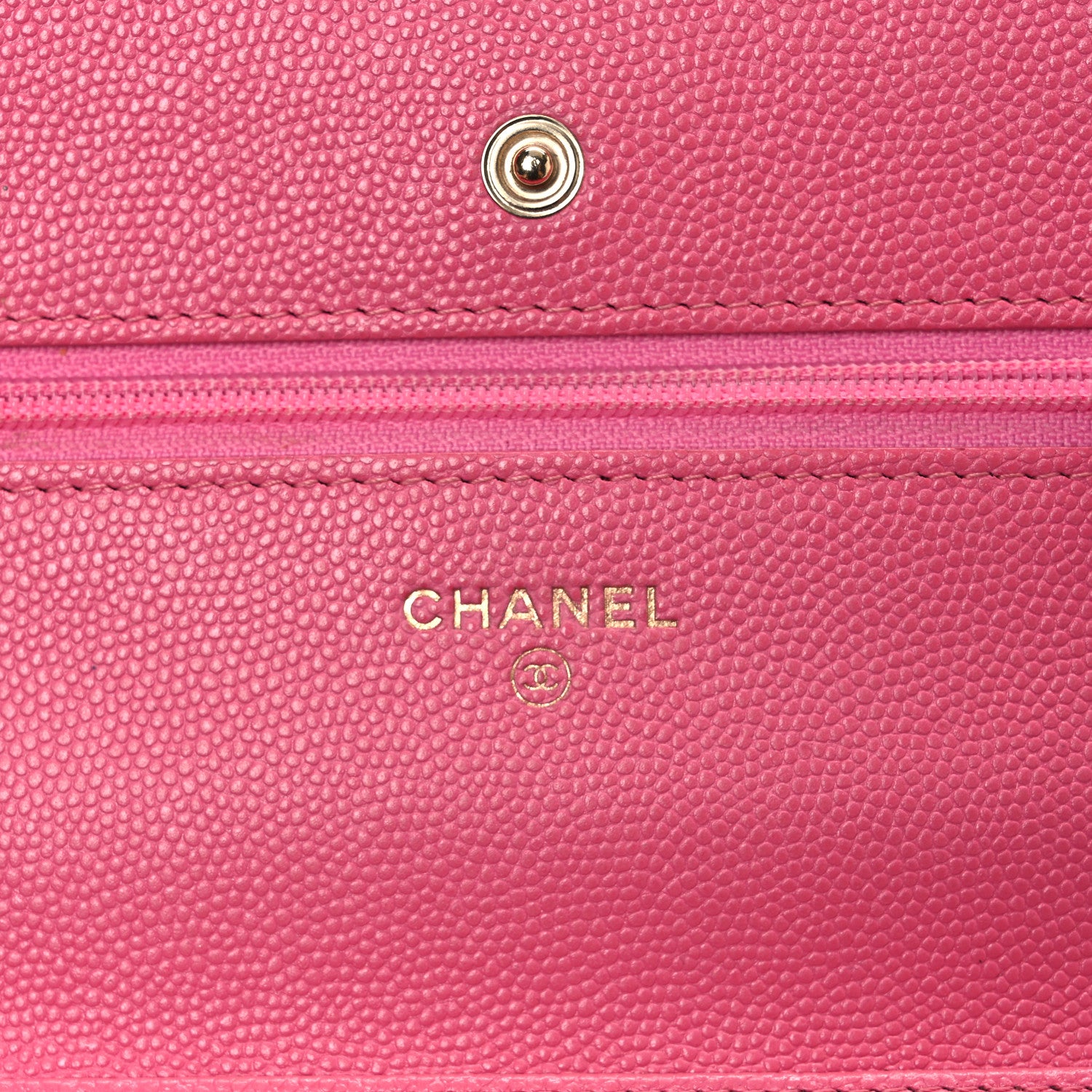 Chanel Caviar Quilted Wallet on Chain WOC Pink 6 of 13