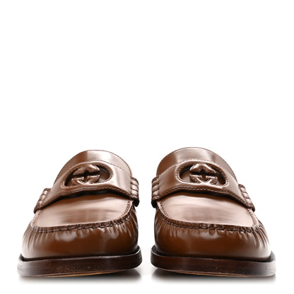 Gucci Calfskin Womens Interlocking G Millennial Ribot Loafers 37.5 Cuir 11 Cuir 3 of 10