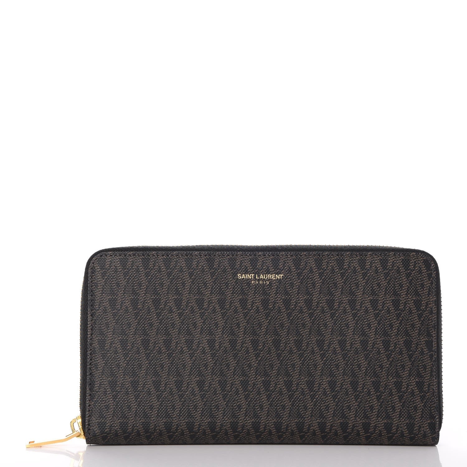 Saint Laurent Toile Monogram Classic Zip Around Wallet Black 1 of 8