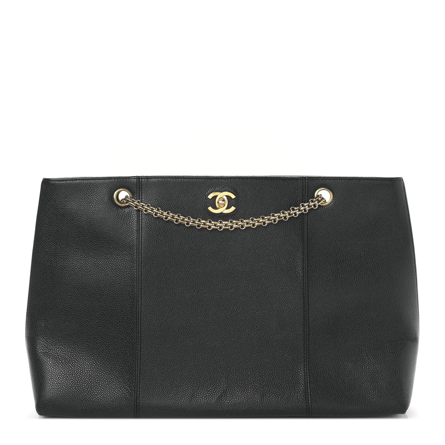 Caviar Bijoux Chain Shoulder Bag Black