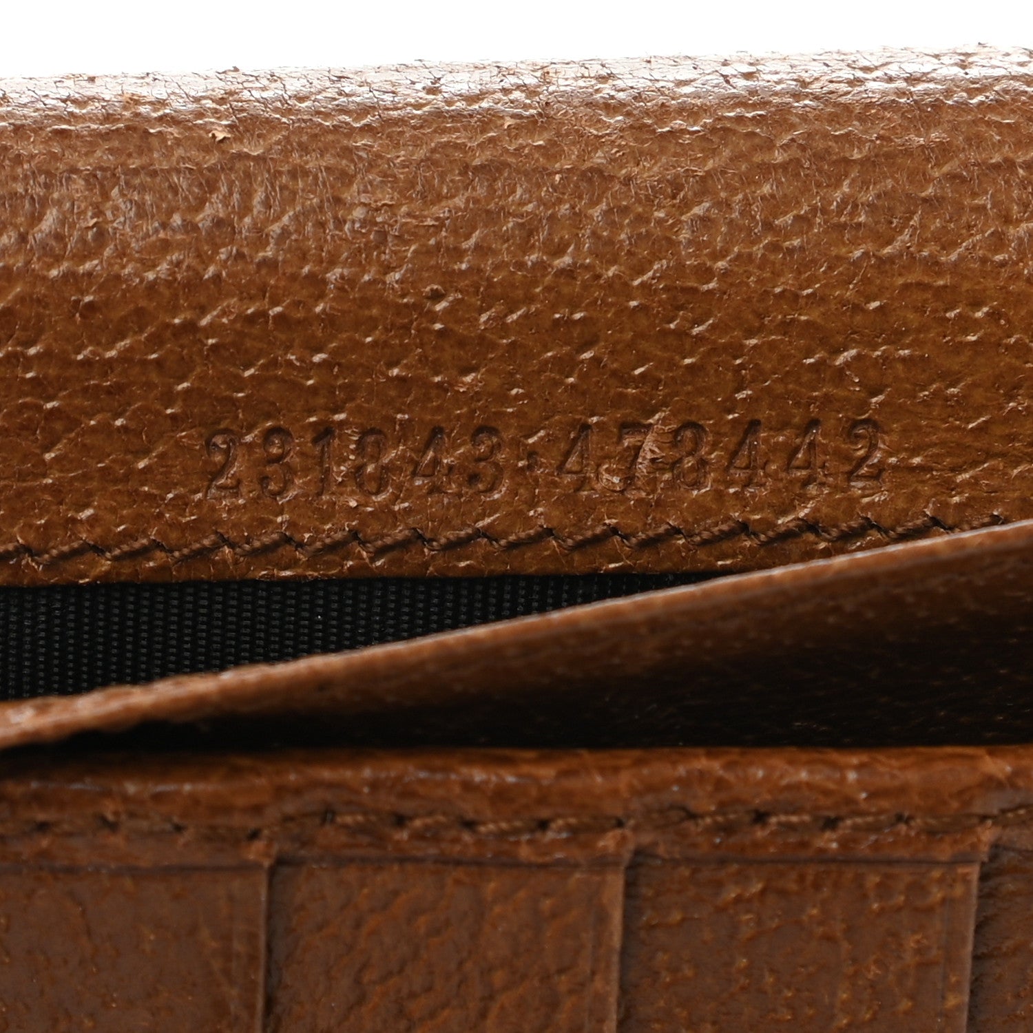 Gucci Calfskin Studded Soho Continental Wallet Brown 5 of 7