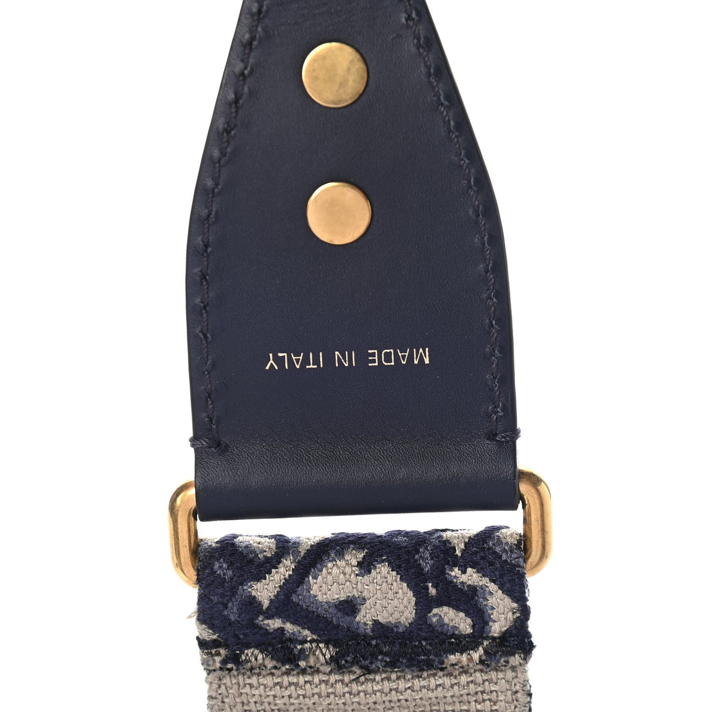 Oblique Studded Shoulder Strap Blue