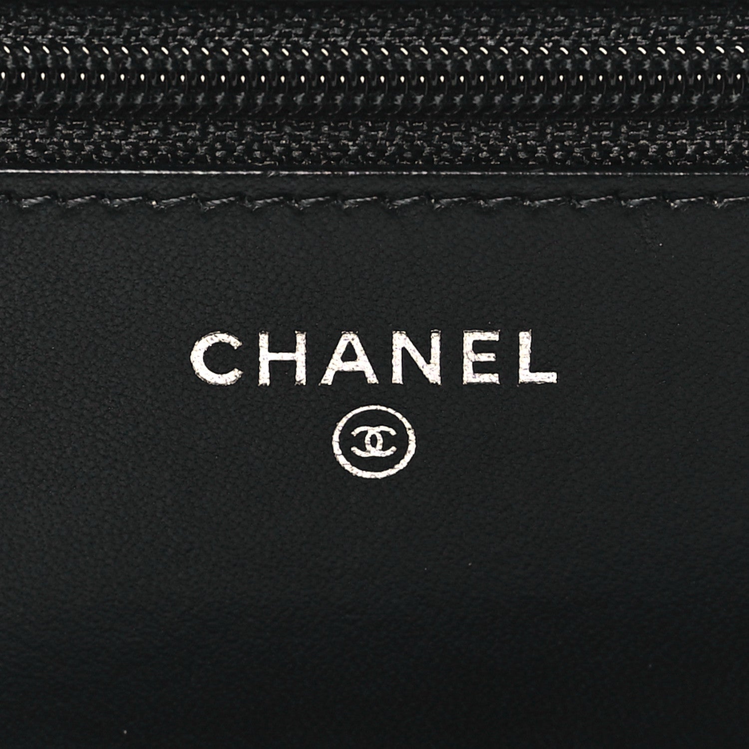 Chanel Lambskin Quilted Wallet On Chain WOC Black 6 of 12
