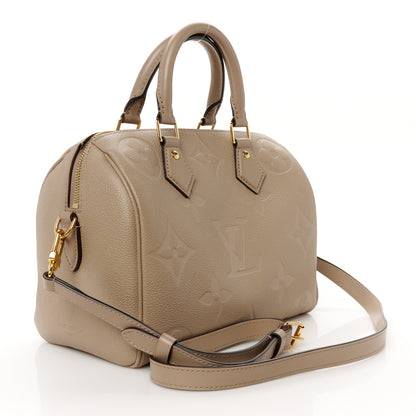 Louis Vuitton Empreinte Monogram Giant Speedy Bandouliere 25 Tourterelle 3 of 9