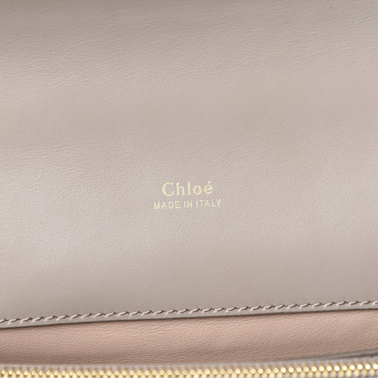 Chloe Shiny Goatskin Calfskin Aby Chain Shoulder Bag Motty Grey 5 of 8