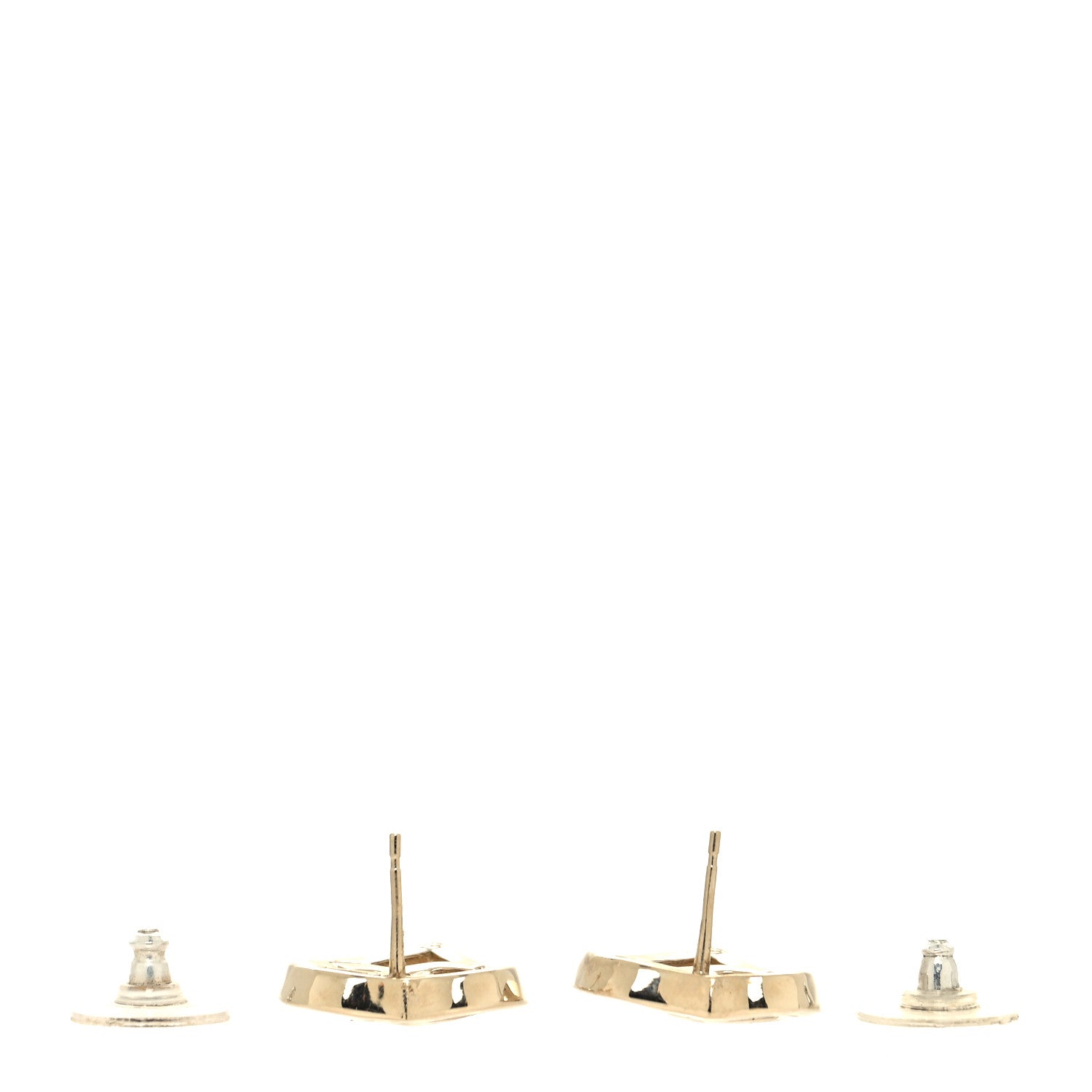 Chanel Metal CC Heart Coco In Love Earrings Gold 3 of 4