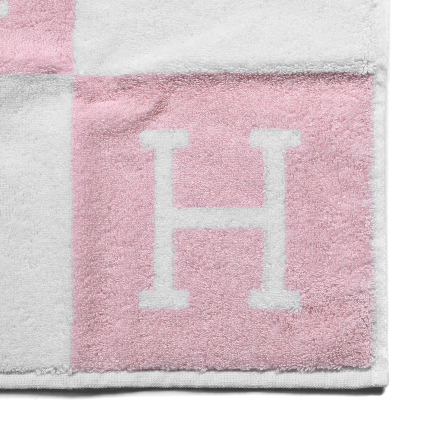 Hermes Cotton Avalon Baby Bath Wash Cloth Rose Lilas 3 of 3