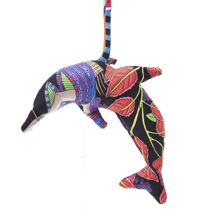 Hermes Silk Petit H Dolphin Ornament Charm Multicolor 3 of 5