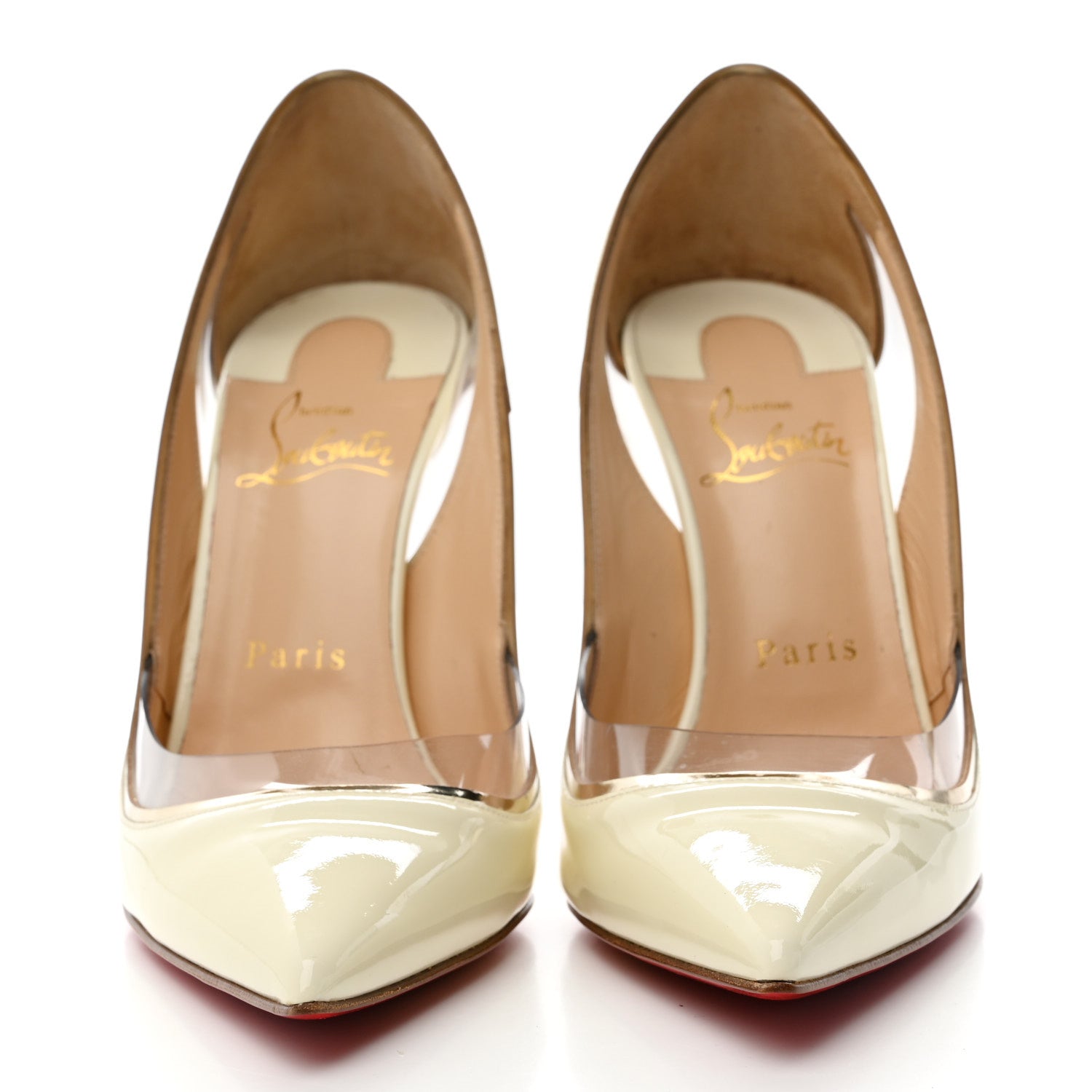 Christian Louboutin Patent PVC Specchio Cosmo 554 100 Pumps 37.5